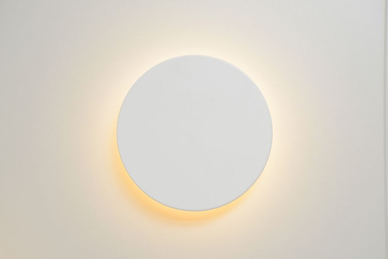 Lucide EKLYPS LED - Nástenné svietidlo - Ø 15 cm - LED - 1x6W 3000K - Biele